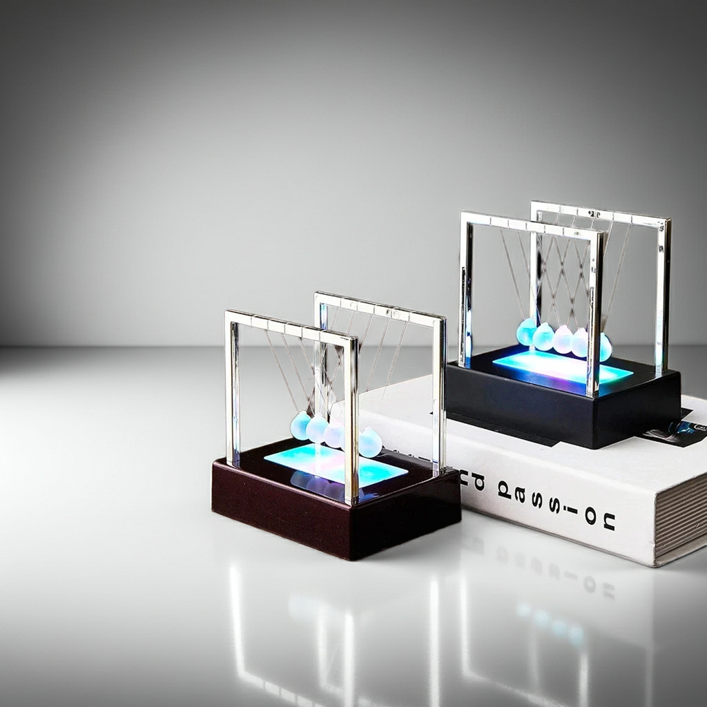 LED Newton's Cradle Balance Pendulum