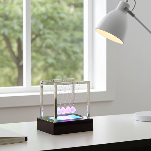 LED Newton's Cradle Balance Pendulum