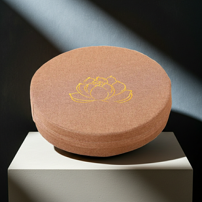 40cm Round Lotus Meditation Cushion Linen Yoga Floor Pillow Backrest Tatami Seat