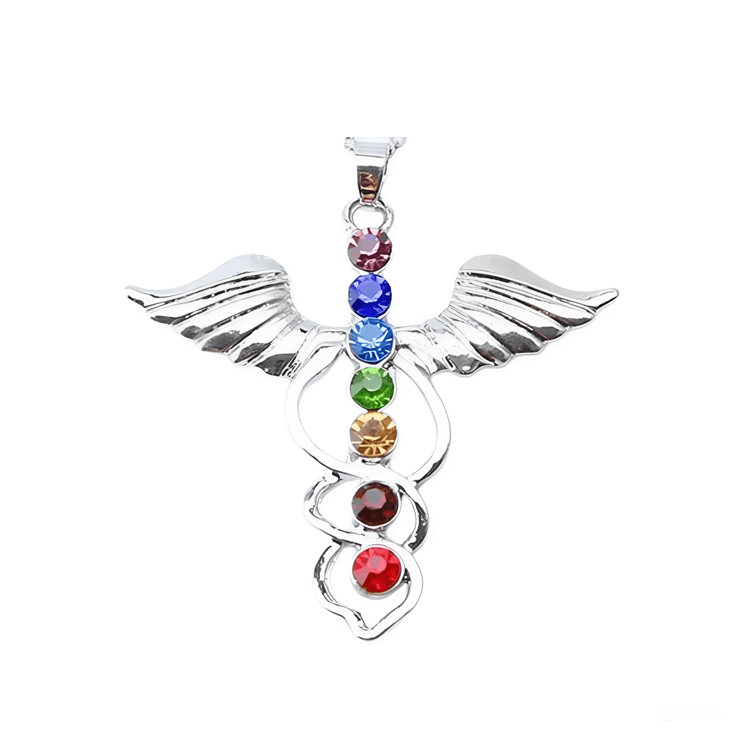 Yoga Seven Chakra Semi-Precious Stone Jewelry Necklace Pendant