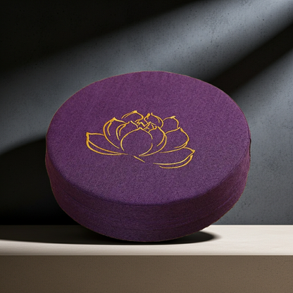 40cm Round Lotus Meditation Cushion Linen Yoga Floor Pillow Backrest Tatami Seat