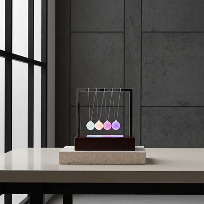 LED Newton's Cradle Balance Pendulum