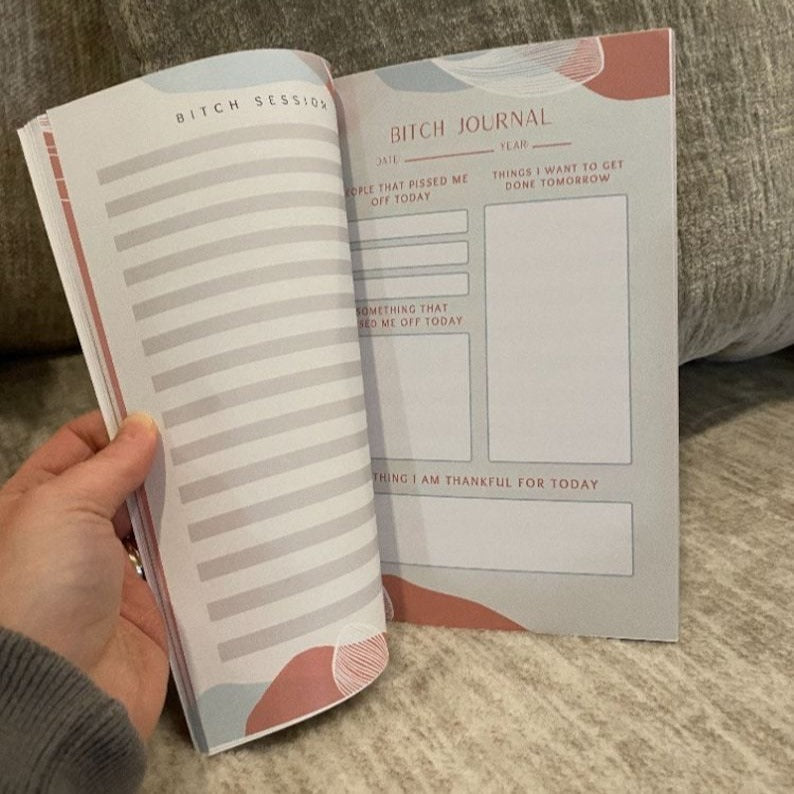 Self-Help Stress Relief Diary "My Bitch Book"