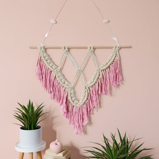 Boho Macrame Wall Hanging Handmade Cotton Rope Home Décor