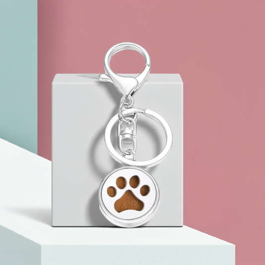 Stainless Steel Essential Oil Diffuser Keychain – Aromatherapy Locket Jewelry for Women & Men